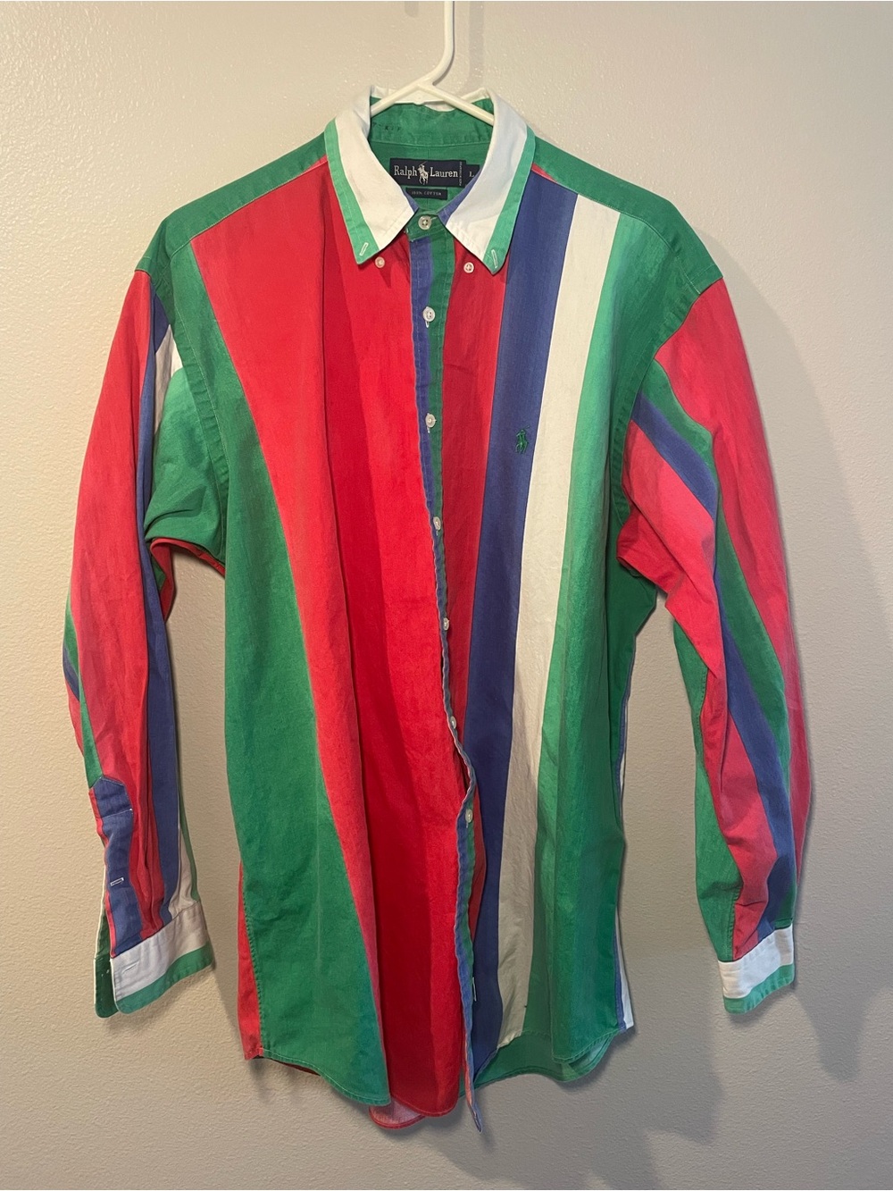 Vintage Polo Ralph Lauren Striped Button Down Shirt size L